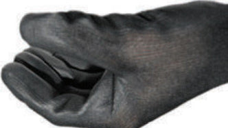 זוג כפפות PU שחורות