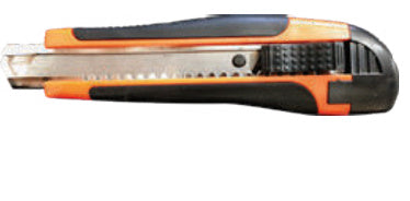 סכין טפט לחצן גומי (24 יח')