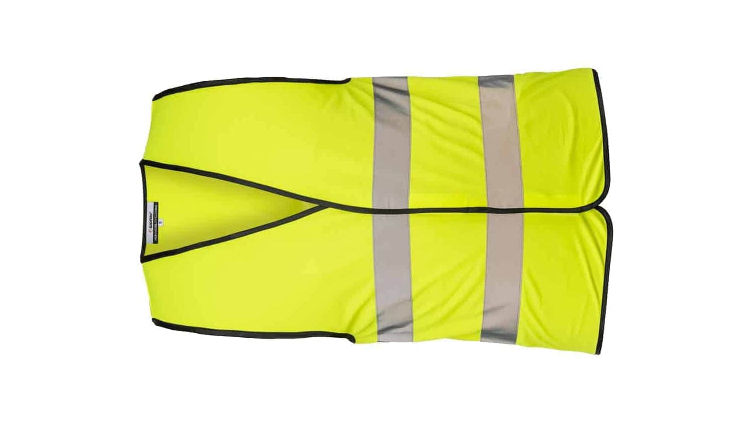 אפוד זוהר צהוב שני פסים